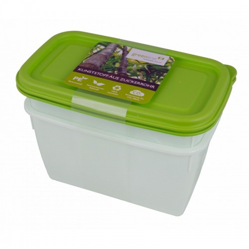 Greenline deep-freeze food container 1 l in 2-part set | Gies