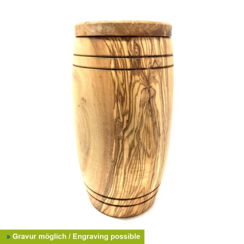 Curved-Shaped Olive Wood Pet Urns, engraving possible » D.O.M. 
