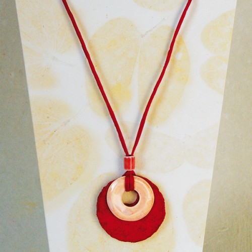 Fair trade Necklace ESHA Red » Sundara