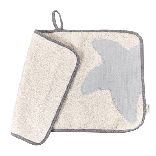 Organic Cotton Guest Towel Classic Natural | early fish