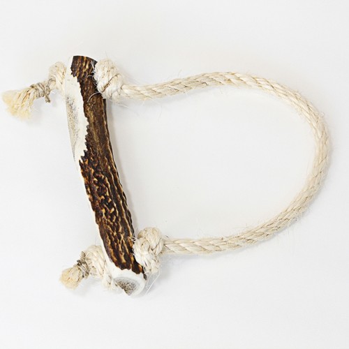 Natural Deer Antler Chew Rope, Chew Toy for Dogs | naftie