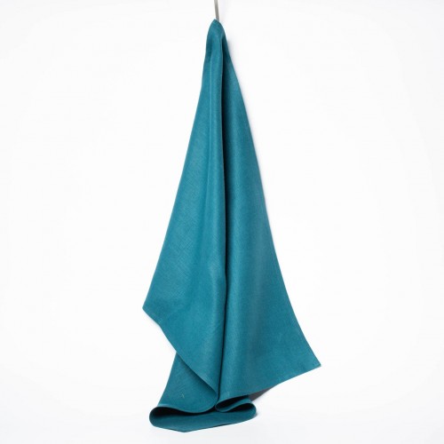 Pure Linen Tea Towels in bold Colours, Teal