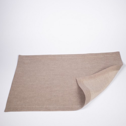Plain Organic Linen Placemat – Brown
