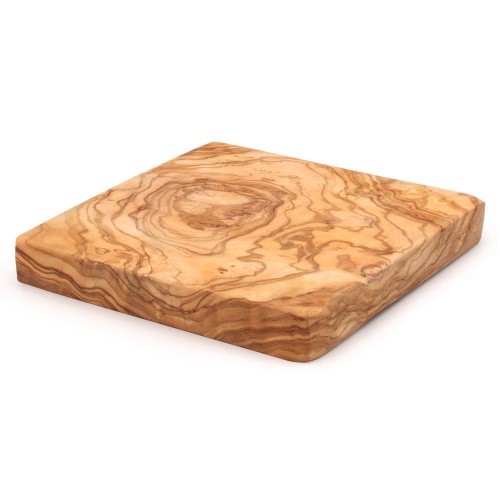 D.O.M. Handcrafted Olive Wood Square Coaster BLOCK