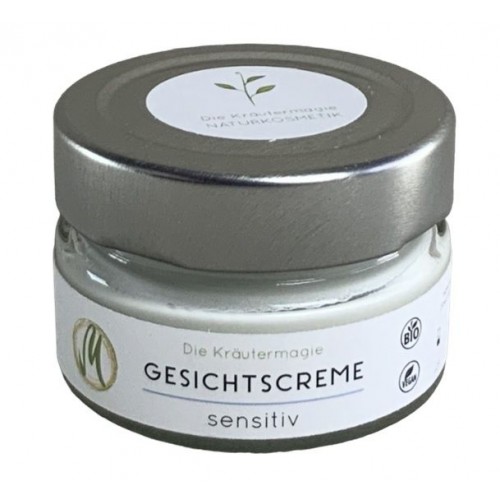 Senstive Face Cream in jar - natural cosmetics » Kraeutermagie