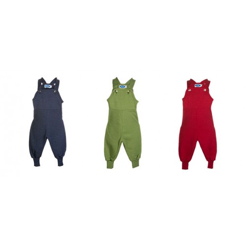 Baby Terry Cloth Bib Overalls Organic Wool/Silk
