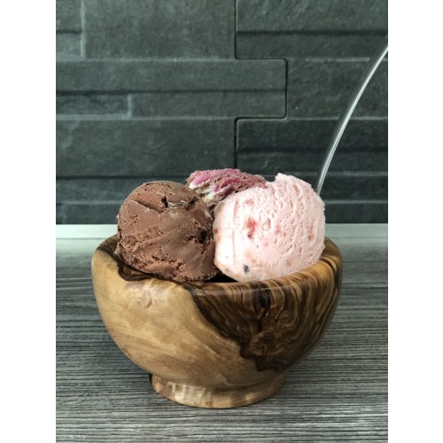 Sustainable Olive Wood Ice Cream Dessert Bowl » D.O.M.
