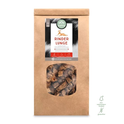 Natural dried Beef Lungs for dogs & cats » naftie
