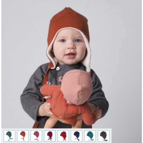 Ear Flap - Baby Beanie - Hat made of Merino Wool | Reiff