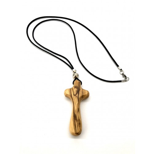 Olive Wood Cross Necklace Crucifix Pendant » D.O.M.
