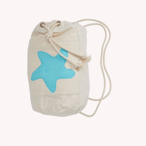 early fish Sea Bag with Starfish, GOTS Organic Cotton