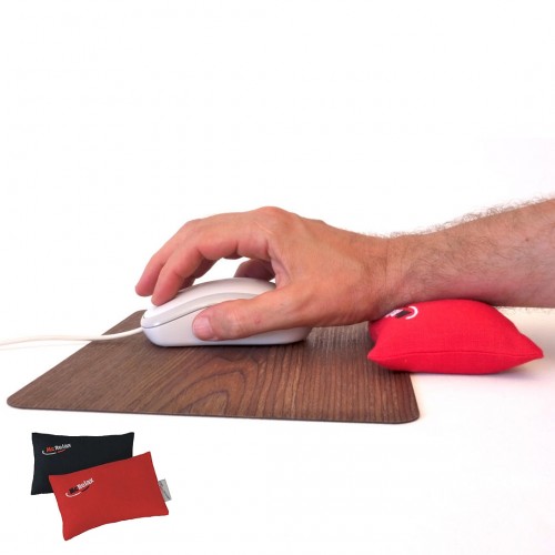InLine® WoodPad Mouse Pad & McRELAX Wrist Rest Combo