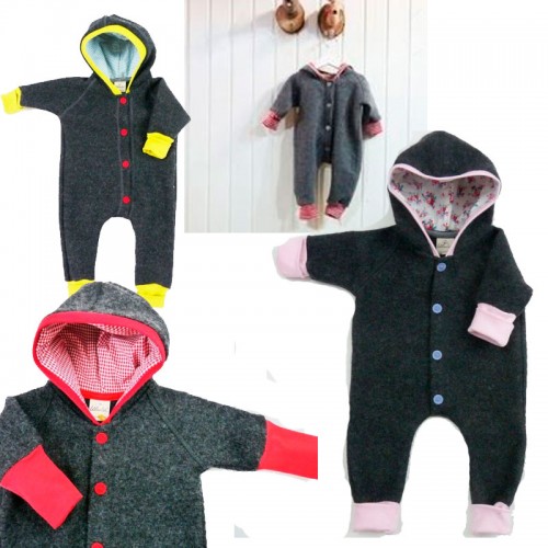 Eco Baby Jumpsuit of Merino Wool Fleece | Ulalue