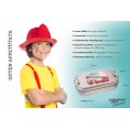 Cameleon Pack Classic Smart Tinplate Lunch Box Fire Brigade for kids » Tindobo