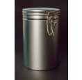 Silver Storage Tin with Snap Lock | Tindobo