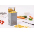 Stylish grey rectangular hinged lid Food Storage Tins » Tindobo