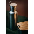 Tindobo Water Bottle made from stainless steel, bamboo lid