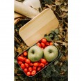 Tindobo Picnic Lunchbox stainless steel + beechwood cutting board lid