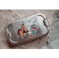Kids Stainless Steel Lunch Box indigenous cartoon, size S » Tindobo