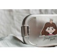 Stainless Steel Lunch Box Small 'Princess brown' with snap lock » Tindobo