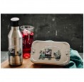 Stainless Steel Lunch Box & Bottle, Size L, Engine Print » Tindobo