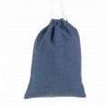 Reusable Drawstring Linen Bags Blue » nahtur-design