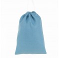 Reusable Drawstring Linen Bags Light Blue » nahtur-design