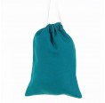 Reusable Drawstring Linen Bags Teal » nahtur-design