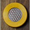 Magnets Flower of Life yellow orange | Living Designs