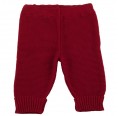 Organic Cotton Leggings with knit cuffs burgundy - babies & toddlers | Reiff