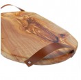 Olive Wood Serving Board with Leather Handles, various sizes | D.O.M. 