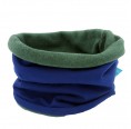 Royal Blue/Green Winter Tube Scarf Organic Cotton Fleece » bingabonga