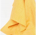 3 Guest Towels DIAMOND Yellow Organic Linen » nahtur-design