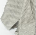 3 Guest Towels DIAMOND Grey Organic Linen » nahtur-design