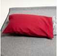 nahtur-design Organic Vein Pillow – Spelt Husks & Linen Pillowslip red