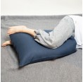 Eco-friendly Vein Pillow – Spelt Husks & Linen Pillowslip blue » nahtur-design