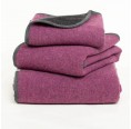 Fluffy Loden Blanket for Baby & Kids, berry/black » nahtur-design