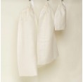 Set of 3 white Organic Linen Mesh Laundry Bags » nahtur-design