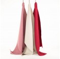 Eco-friendly Linen Plain Tea Towels Lilac & Natural & Red » nahtur-design