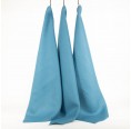 Linen Plain Tea Towel Set of 3 Light Blue » nahtur-design