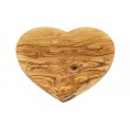 Olive Wood Cutting Board in Heart Shape 25x24 cm » D.O.M.