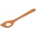 Cherry wood cooking spoon with hole and peak | Biodora