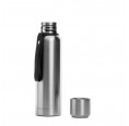 Vacuum Insulated Bottle stainless steel with mug | mehr gruen
