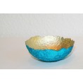 Decorative Bowl in Turquoise/Gold | Sundara Paper Art