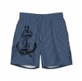 Recycled Men’s Swim Shorts Blue-striped & Anchor Print » earlyfish