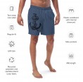 earlyfish Recycled Men’s Swim Shorts Blue-striped & Anchor Print