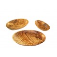3-part Olive Wood Bowls, oval, various lengths | D.O.M.