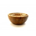 Eco-friendly wooden serving bowls, 6 pieces » D.O.M.