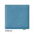 Ice-Blue Seat Cushion vegan Square Violan® Premium | Metz