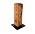 Olive Wood Knife Block with Magnets Modern One Tower » D.O.M.